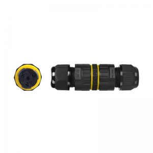 Кабельний з'єднувач EW-M16-3P, під кабель 7-10 мм, 3P, 17.5A, 450V, Black