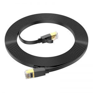 Патч-корд литий HOCO US07, FTP, RJ45, Cat.6, 5,0m, чорний