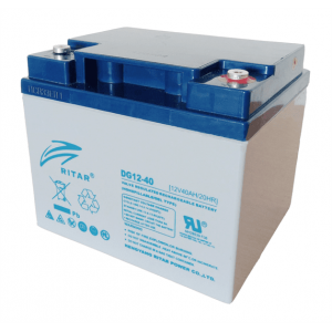 Аккумуляторная батарея GEL RITAR DG12-40, Gray Case, 12V 40.0Ah ( 198 х 166 х 169 (169) ) Q1