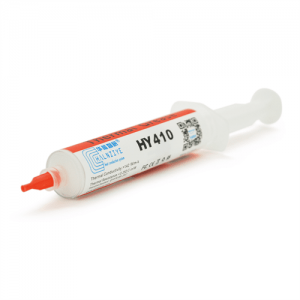 Паста термопровідна HY-410 30g, шприц, White,> 1,42W / m-K, <0.262 ° C-in² / W, -30 ° ≈280 °, В'язкість -1K cPs, OEM Q5