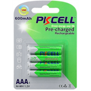 Акумулятор PKCELL 1.2V AAA 600mAh NiMH Already Charged, 4 штуки в блістері ціна за блістер, Q12