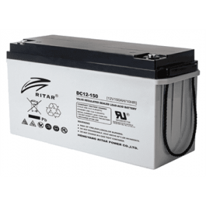 Акумуляторна батарея AGM RITAR DC12-150, Gray Case, 12V 150Ah (483х170х241)
