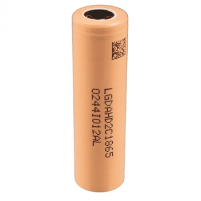 Акумулятор 18650 Li-Ion LG LGDAHD2C1865, 2100mAh, 25A, 4.2 / 3.7 / 2.5V, BEIGE, PVC BOX