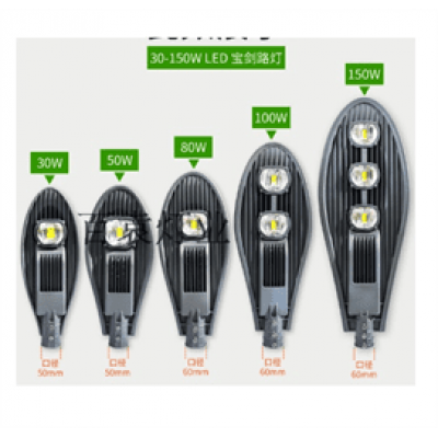 Вуличний LED-ліхтар Ritar, 80W, 6500К, 8000lm, SMD2835, RA>80, IP65, Black, 720*270*90mm