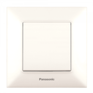 Вимикач Panasonic Arkedia Slim одноклавішний, кремовий