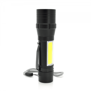 Фонарик Bailong BL-19, 3+1 режим, алюминий, встроенный аккум,USB кабель, Box