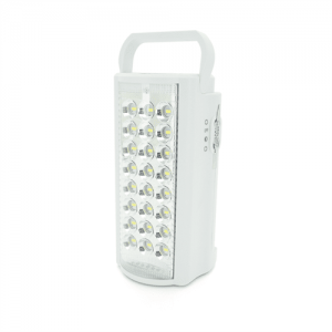 Ліхтар переносний ALMINA DL-2424LED, 2 режими (16+8Led), вбудований аккум, корпус пластмас, кабель 220В, Box
