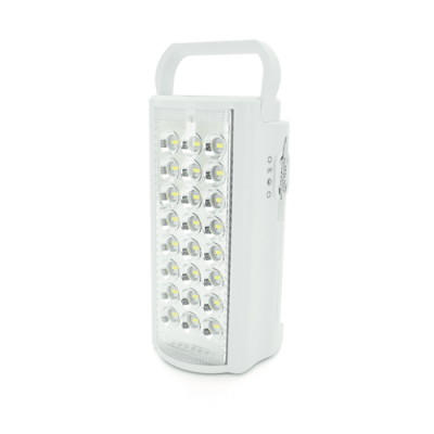 Ліхтар переносний ALMINA DL-2424LED, 2 режими (16+8Led), вбудований аккум, корпус пластмас, кабель 220В, Box