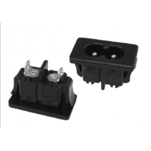 Роз'єм живлення 220v AC - C8 -Inlet series L-KLS1-AS-222-5S під пайку