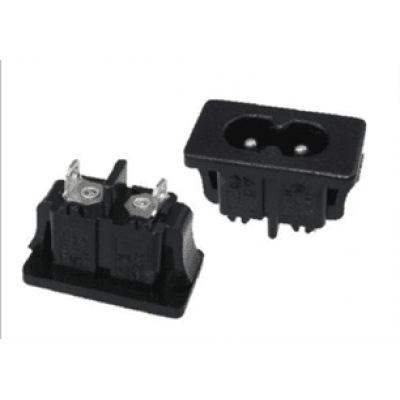 Роз'єм живлення 220v AC - C8 -Inlet series L-KLS1-AS-222-5S під пайку