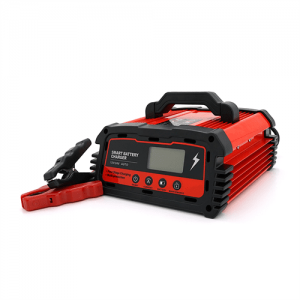 Автоматичний ЗП для акумулятора DEMUDA 12V/24V (MF, WET, AGM, GEL), AC110/220V, DC14,8В/29,6В, Струм заряду 12V/25A, 24V/10A, LCD, затискачі