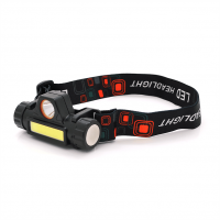 Налобний ліхтарик Watton WT-056,1 led 3W, 1 Led Cob, 2 режими, корпус-пластик, водостійкий, ip44, магніт, живлення АКБ вбудований, USB micro кабель, 6400K, BOX