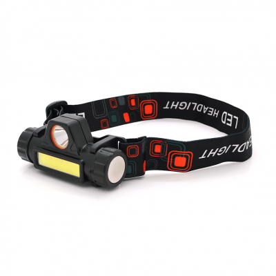 Налобний ліхтарик Watton WT-056,1 led 3W, 1 Led Cob, 2 режими, корпус-пластик, водостійкий, ip44, магніт, живлення АКБ вбудований, USB micro кабель, 6400K, BOX