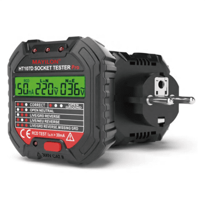 Тестер розеток Mayilon HT-107D, AC: 90-250V