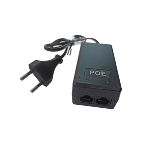 POE інжектор RITAR 48V 0,5A (24Вт) 2 порти (RG-45 10/100Мбіт/с + RG-45 POE) Євро вилка