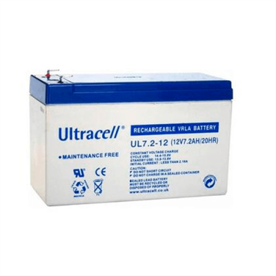 Акумуляторна батарея Ultracell UL7.2-12 AGM 12V 7,2 Ah (151 x 65 x 99) White Q8/420
