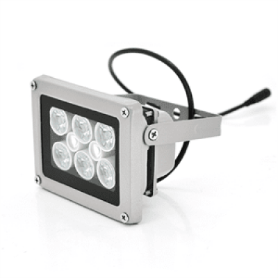 ІК прожектор YOSO 12V 16W, 6 + 2LED, IP66, 850нм, кут огляду 60 °, дальність до 30м, 110 * 86 * 63мм, BOX