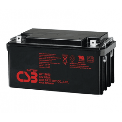 Акумуляторна батарея CSB GP12650, 12V 65Ah (350х166х174мм), Q1