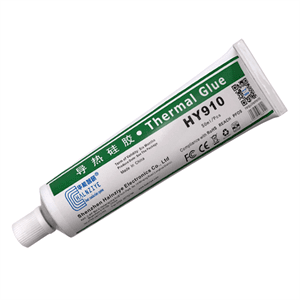 Теплопровідний клей HY910 80gr 50ml, туба, White,> 0,975W / m-K, <0.246 ° C-in² / W, -30 ° ≈300 °, зусилля на розрив 2Мра, час на висихання - 3 хвилини, Туба Q50