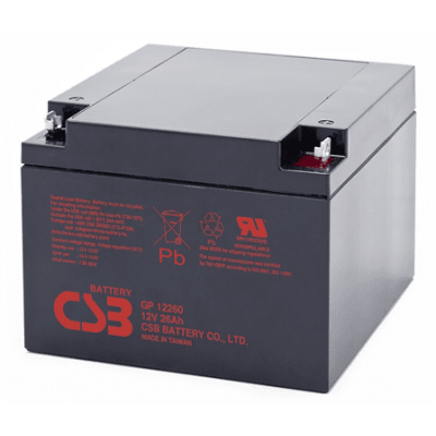 Акумуляторна батарея CSB GP12260, 12V 26Ah (166 х175 х125 мм), Q2