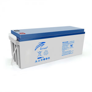 Акумуляторна батарея AGM RITAR DC12-200, Gray Case, 12V 200Ah ( 522 х 240 х 219 (224) ) Q1