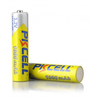 Акумулятор PKCELL 1.2V AAA 1000mAh NiMH Rechargeable Battery, 2 штуки в блістері ціна за блістер, Q12