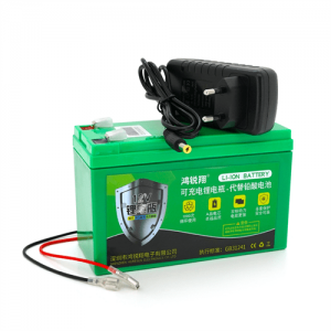 Аккумуляторна батарея літієва 12 V 21A с елементами Li-ion 18650 (150X65X94) вага 1162 грамм + зарядний пристрій 12,6V 2A