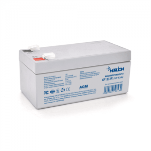 Акумуляторна батарея MERLION AGM GP1233F1 12 V 3,3Ah (134 x 66 x 60 (65)) Q10