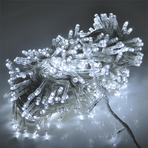 Гірлянди 300LED (Діод) White, 8 режимів, 16метров, прозора ізоляція, BOX