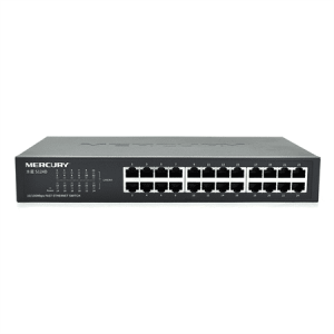 Комутатор Mercury S124D, 24 порти Ethernet 10/100 Мбіт / сек, BOX Q6
