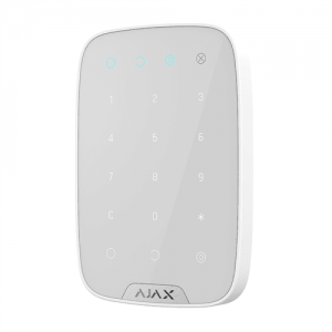 Бездротова сенсорна клавіатура Ajax KeyPad white
