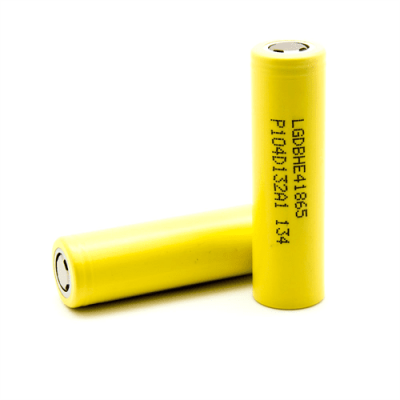 Акумулятор 18650 Li-Ion LG LGDBHE41865-HE4, 2500mAh, 35A, 4.2 / 3.7 / 2.5V, YELLOW, 2 шт в упаковці, ціна за 1 шт