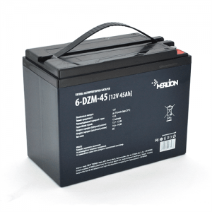 Тягова акумуляторна батарея AGM MERLION 6-DZM-45, 12V 45Ah M5 (222*1211*175)