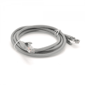 Патч-корд литий VEGGIEG, CCA, UTP, RJ45, Cat.5e, 3m, сірий