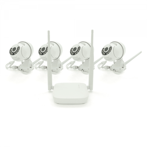 Комплект відеоспостереження WIFI-PTZ Outdoor 009-4-2MP Pipo (4 вуличні камери, кабелі, блок живлення, відеореєстратор APP-Xmeye)