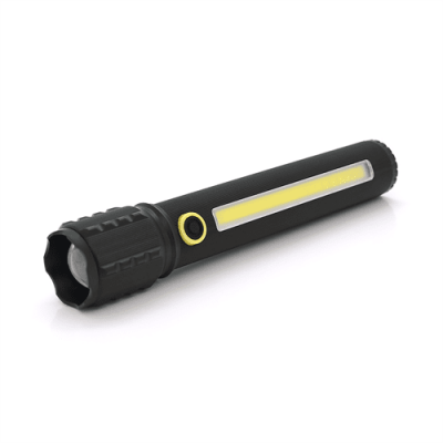 Ліхтарик Bailong BL-C73-P50, алюміній, вбудований акум, USB кабель, BOX