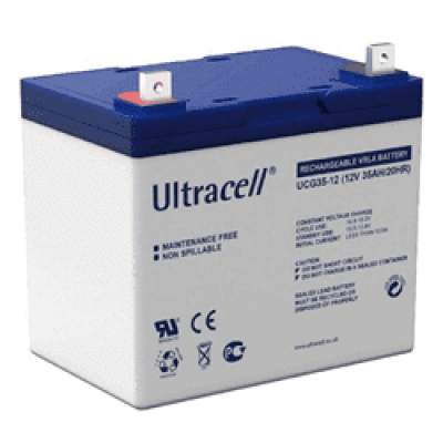 Акумуляторна батарея Ultracell UCG35-12 GEL 12V 35 Ah (195x 130 x 167) White Q1/132