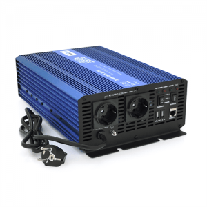 Інвертор напруги Carspa-СPS2000-122 (2000Вт), 12/220V,2xUSB, 2xShuko, клеми, Box.Q20