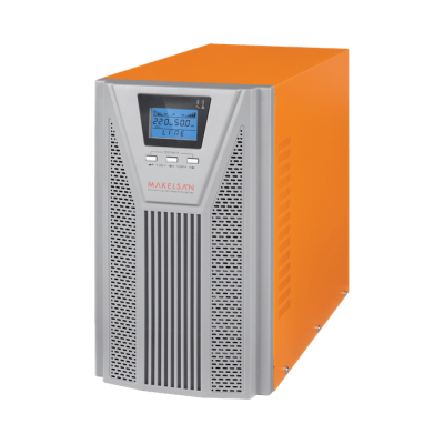 ДБЖ з правильною синусоїдою ONLINE MAKELSAN PowerPack Se-2kVA-LCD, 2000VA (1800Вт), 48В, Вбудована батарея 12V 7Ah х 4 шт, (414*144*214), 17.5кг, Q1
