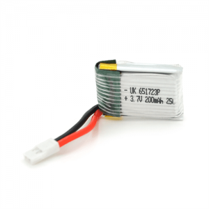 Акумулятор 6,5*17*23P 25C, 3.7V (200mAh), 2 контакти