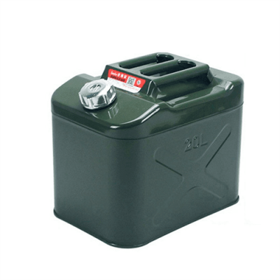 Каністра Merlion YT-HS-FX-20L, металева з клапаном + гнучка лійка, 20л, 355х255х310мм, Green