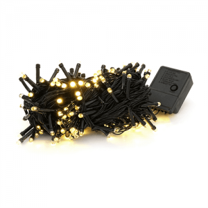 Гірлянди 200LED Кулька матова (White), 8 режимів, 5 метрів, чорна ізоляція, BOX