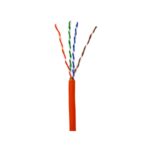 Кабель кручена пара GEAR UTP 4x2x0,51 Cat5E, CCA, LSZH низькодимний для внутрішніх робіт, помаранчевий, 305m