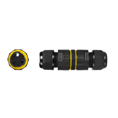 Кабельний з'єднувач EW-M16-2P, під кабель 3,5-7 мм, 2P, 17.5A, 450V, Black