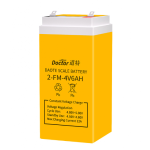 Акумуляторна батарея DOKTOR GC DTX 4V6AH, 4V6Ah, (100x47x47), клеми F2, Yelow Q40