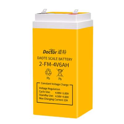 Акумуляторна батарея DOKTOR GC DTX 4V6AH, 4V6Ah, (100x47x47), клеми F2, Yelow Q40