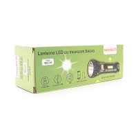 Ліхтарик ручний WST-01, 3W. OSL+COB. 3+1 режим, вбудований акумулятор, IP40 . 210х88х45. Box