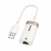 Контролер HOCO UA41 USB 2.0 to Ethernet - Мережевий адаптер 10/100Mbps, White, BOX