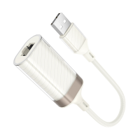 Контролер HOCO UA41 USB 2.0 to Ethernet - Мережевий адаптер 10/100Mbps, White, BOX