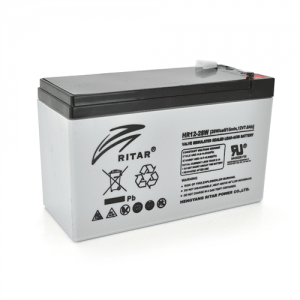 Аккумуляторная батарея AGM RITAR HR1228W, Gray Case, 12V 7.0Ah ( 151 х 65 х 94 (100 ) 2.17kg Q10